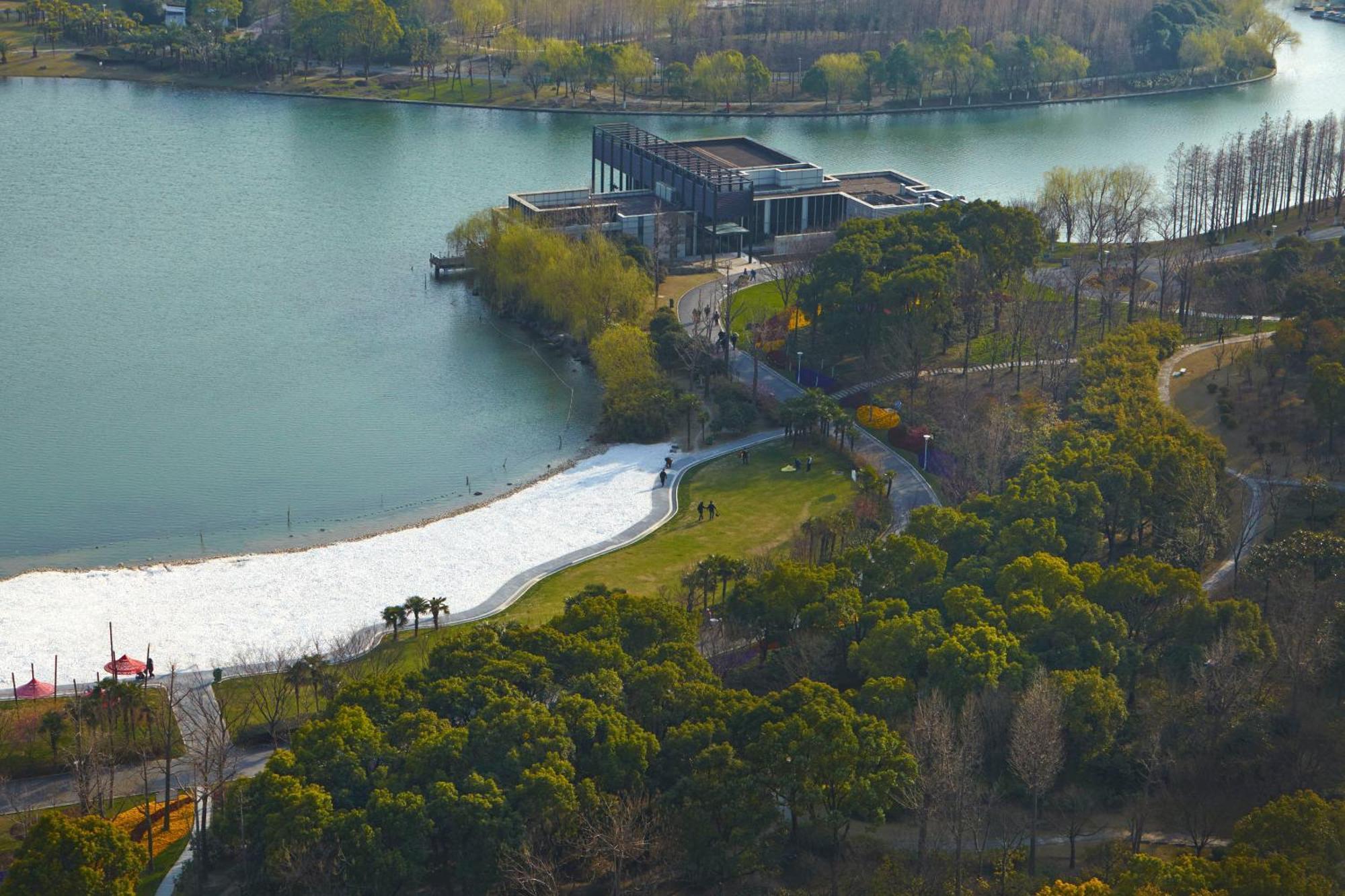 Shanghai Marriott Hotel Parkview Bagian luar foto